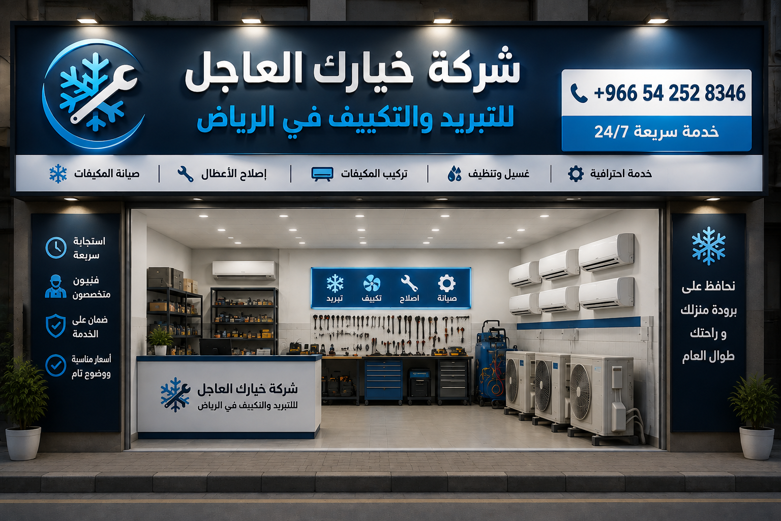 فني صيانة وإصلاح مكيفات في الرياض